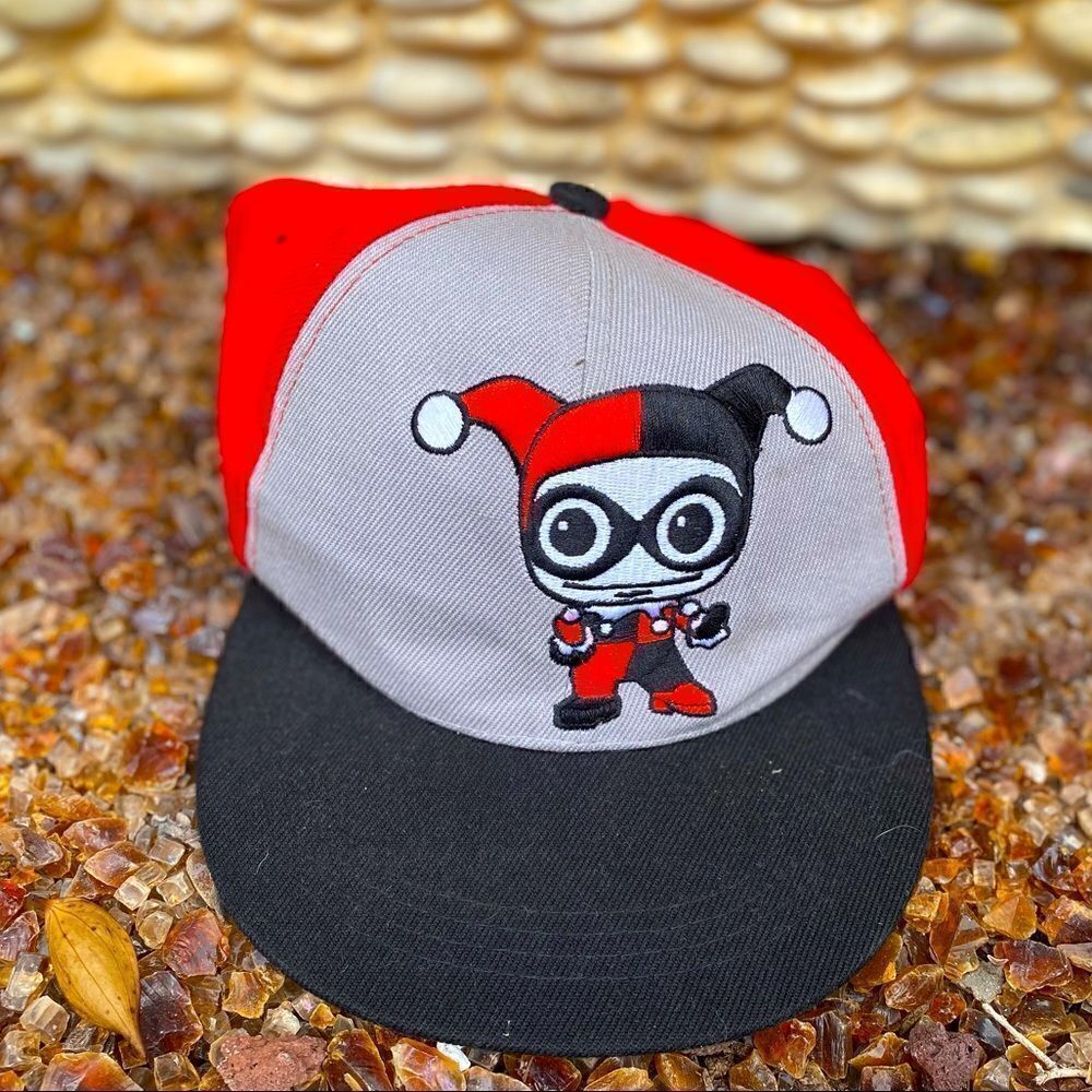🧢SIX FLAGS HARLEY QUINN BASEBALL CAP/HAT Adjustable Good pre-owned condition